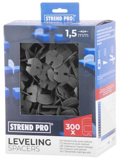 Medzerník Strend Pro LS230T, nivelačný, pod obklad, 1.5 mm, bal. 300 ks, plast sivý