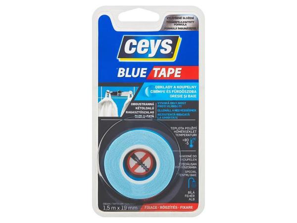 Páska Ceys Blue tape, obojstranná páska, lepiaca, 1,5 m x 19 mm