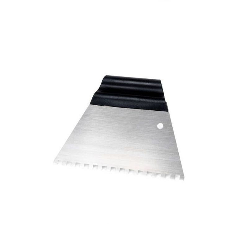 Špachtľa Kubala, plast, oceľ, zub 6x6mm, 180mm
