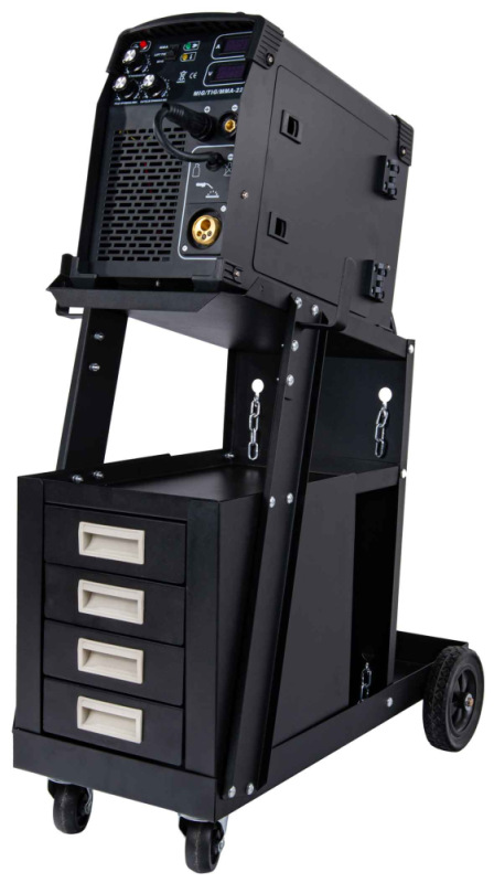 Mobilný vozík pre zváračov, 4 zásuvky, GEKO 5