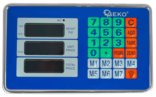 Digitálna plošinová váha do 300 kg, plocha váženia 40 x 50 cm, GEKO 10