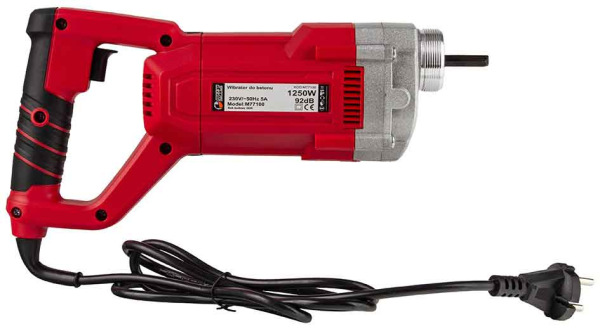 Vibrátor do betónu 1250 W, upínanie maticou, 4500 ot/min, hadica 2 m, priemer 35 mm 7