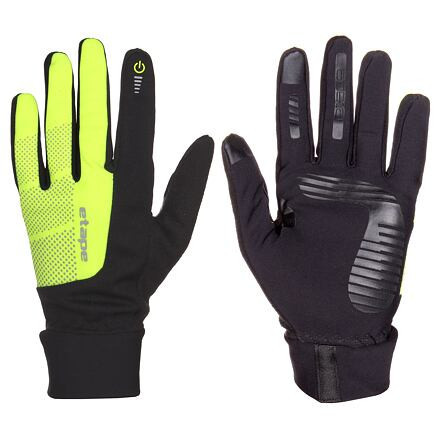 Etape Skin WS+ športové rukavice čierna-žltá fluo veľ.L