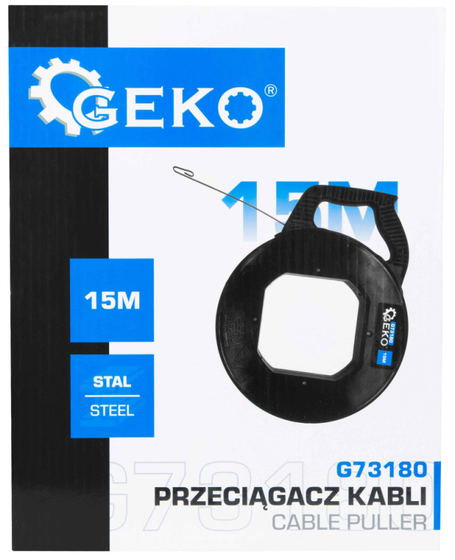 Ťahač oceľového drôtu a kábla 15m, GEKO 4