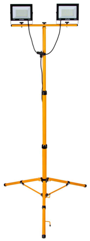 LED reflektor 2x50W s teleskopickým stojanom, studená biela 6500K, KELTIN 8