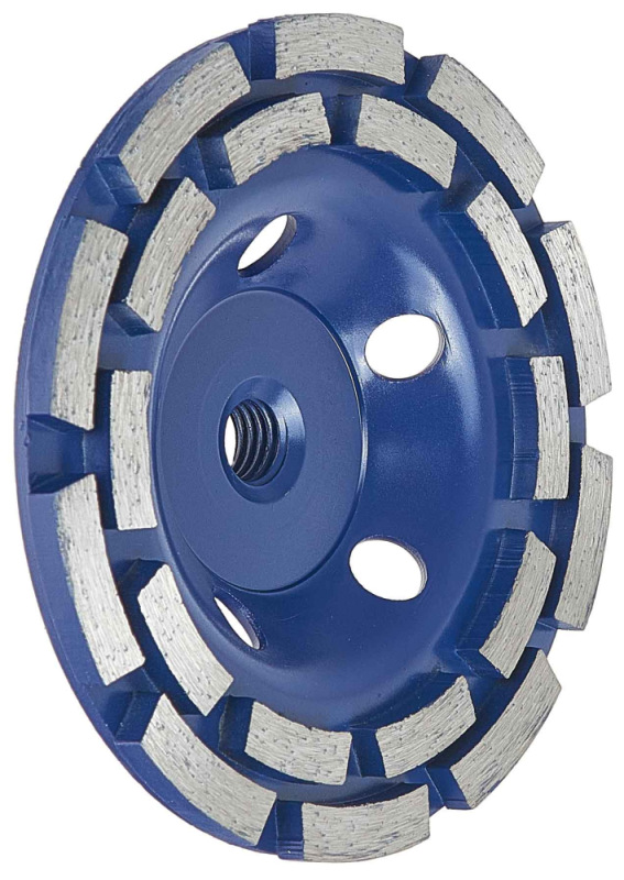 Brúsny diamantový kotúč 125 x 22 mm dvojradový so závitom M14, GEKO 1