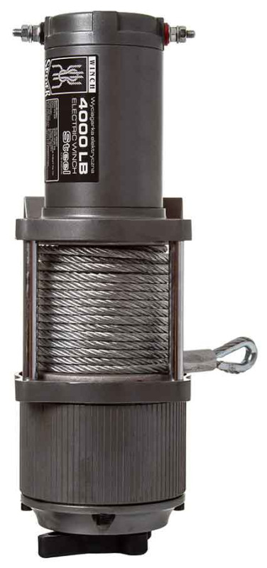 Navijak elektrický, 12V, 800W, max. ťah 1814 kg, oceľové lano 6 mm, MAR-POL 11