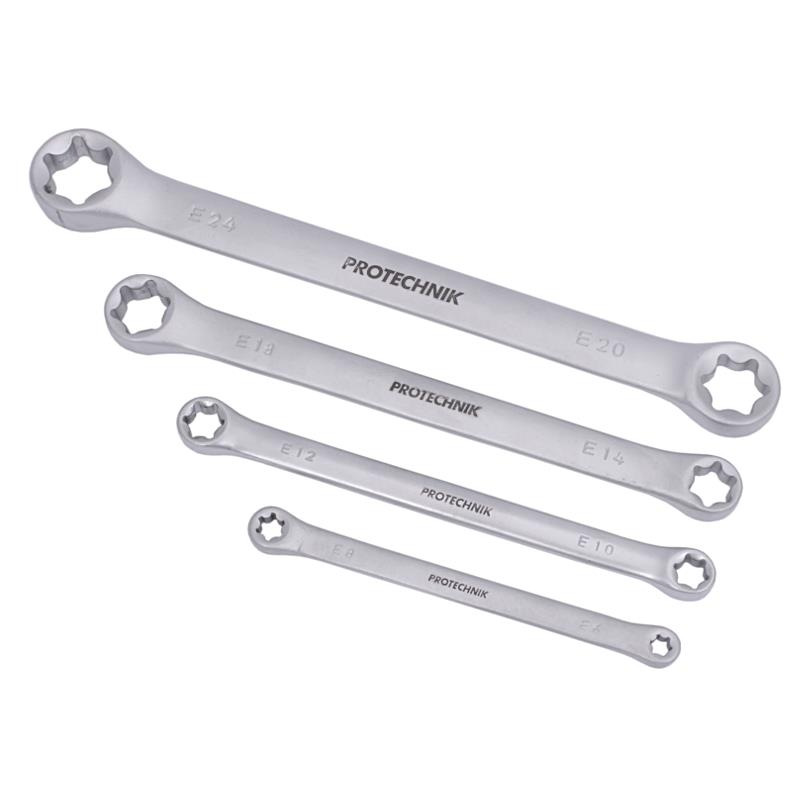 Sada kľúčov očkových TORX E6-E24, 4-dielna, plátený obal, XL-TOOLS 3