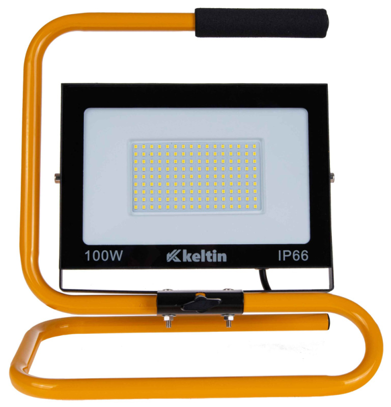 LED reflektor 100W so stojanom, studená biela 6500K, KELTIN 2