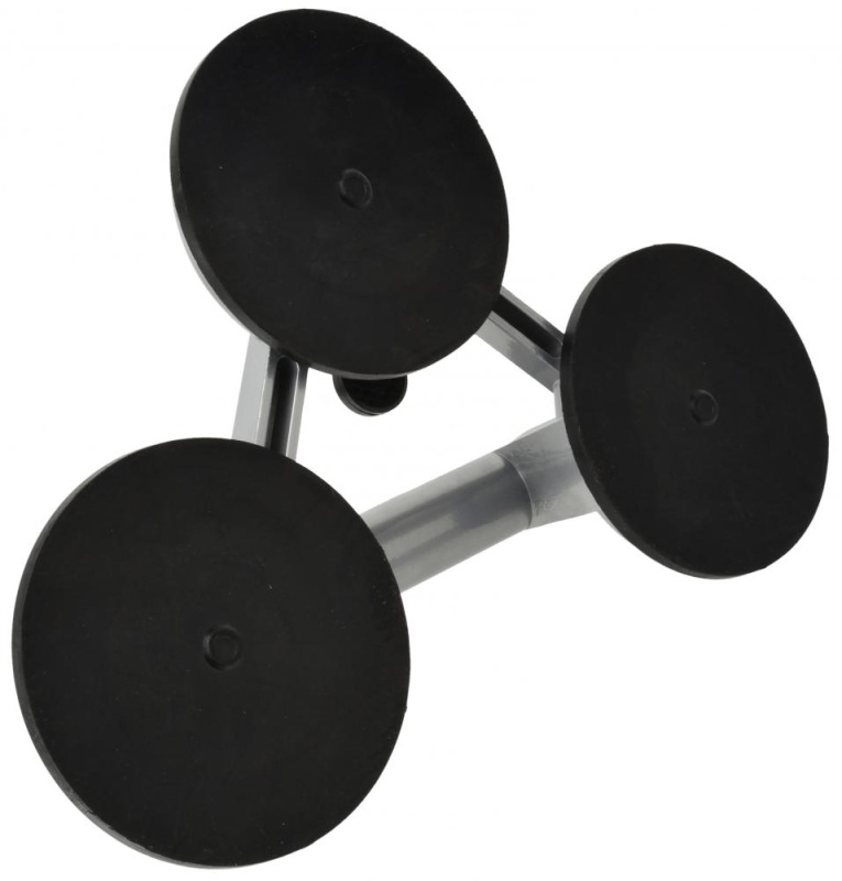 Prísavka hliníková na sklo 3 x 115 mm, nosnosť 130 kg, GEKO 2
