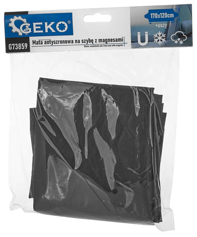 Protimrazová podložka na sklo s magnetmi 170 cm, GEKO 9