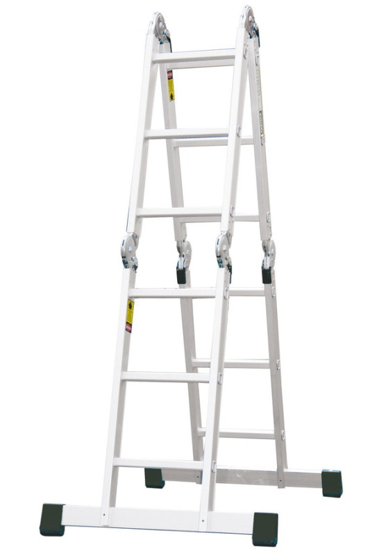 Rebrík štvordielny kĺbový 4 x 3 priečok, 98/355 cm, 12,0 kg, ELKOP