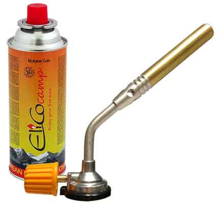 Spájkovacia lampa s reguláciou a kartušou 220g, otočný uzáver, ELICO 3