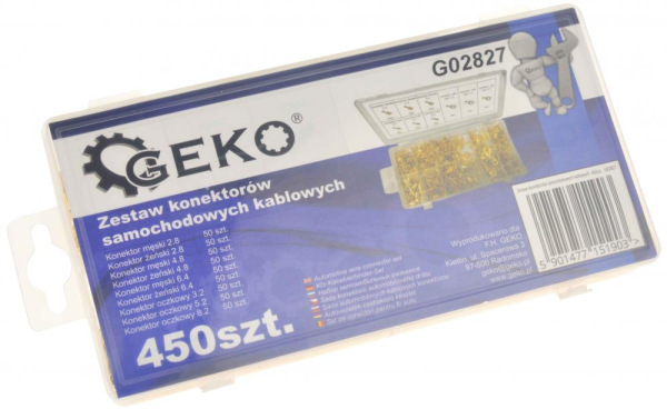 Sada konektorov na káble do auta 450-dielna, GEKO 1