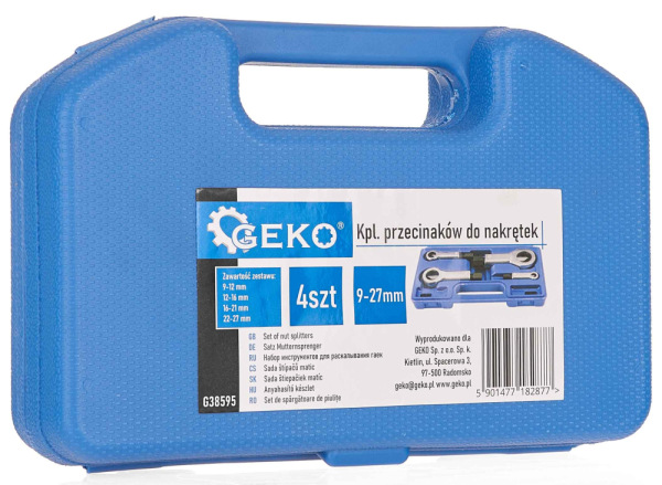 Sada lamačov skrutiek 9-27mm, 4-dielna GEKO 3
