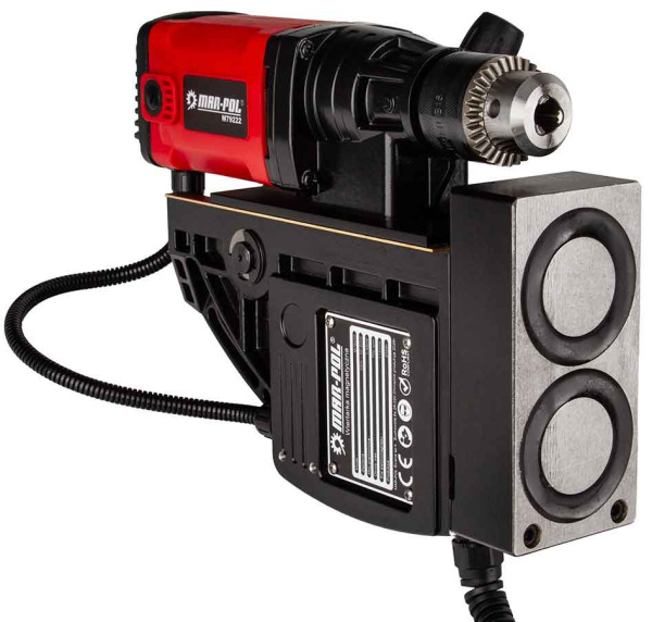 Vŕtačka s magnetickým stojanom 1480 W, sila upnutia 11 500 N, regulácia otáčok, MAR-POL 7