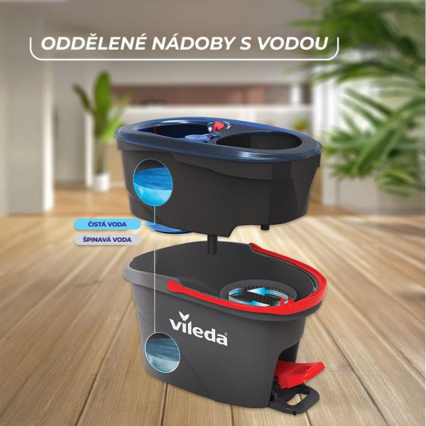 Mop Vileda H2Pro, rotačný, strapcový 5