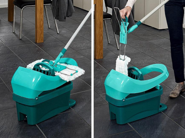 Vedro LEIFHEIT 55076 PROFI XL, s nášľapným žmýkaním a kolieskami 6