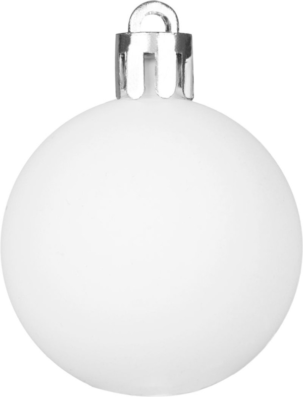 Gule MagicHome Vianoce, sada, 50 ks, 4-5 cm, biele, hviezda, girlanda, šiška, na vianočný stromček 3