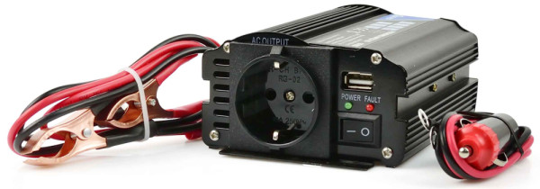 Menič napätia, vstup 24V/ výstup 230V, trvalý výkon 250W/nárazový výkon 500W,, GEKO