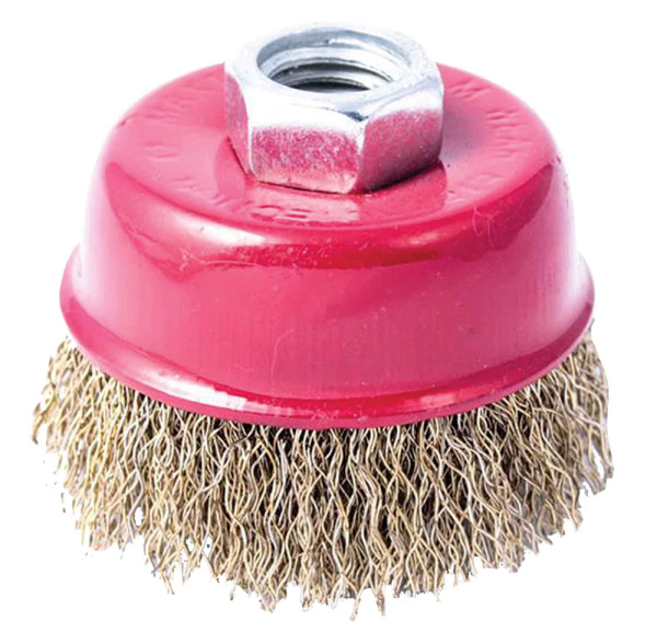 Kartáč hrnčekový 65 mm x M14x2 FeMs 0.3mm, XL-TOOLS