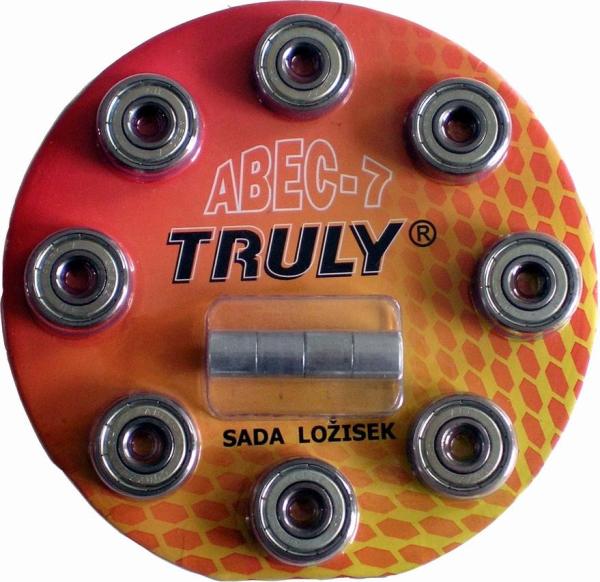 Sada ložísk TRULY ABEC 7 - Carbon / 8ks