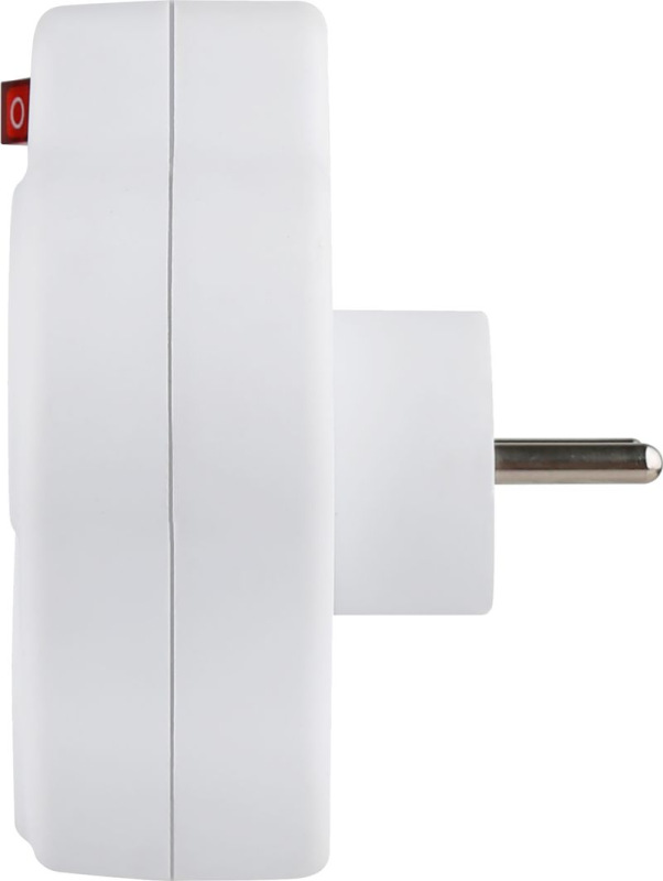 Zásuvka Strend Pro, rozbočovacia, rozdvojka, biela, 2x 16 A, USB A+C, vypínač 3