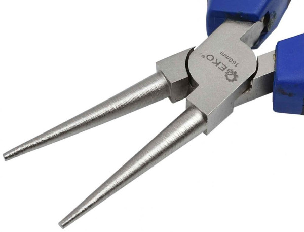 Kliešte očkové s guľatými čelusťami 160 mm, dvojplastová rukoväť, GEKO PREMIUM 1
