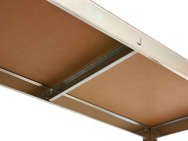 Kovový regál s 5 policami z MDF dosky 1800 x 900 x 400 mm, nosnosť police 175 kg, GEKO 1