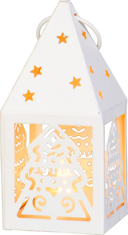 Lampáš MagicHome Vianoce, Stromček, 1xLED teplá biela, 1xCR2032, IP20, 6,2x6,2x13,5 cm