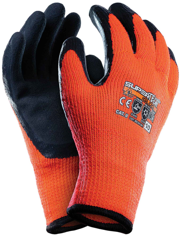 Ochranné rukavice IGLOO zimné, zateplené, oranžové, veľkosť 9, VASKO