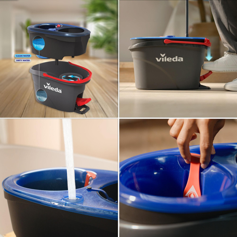 Mop Vileda H2Pro, rotačný, strapcový 3