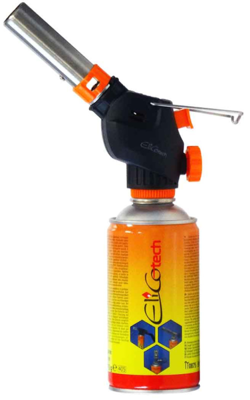 Spájkovacia lampa s piezo zapaľovačom a kartušou 300ml, závit 7/16", RK-3104C ELICO 2