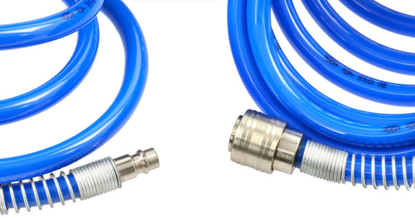 Hadica špirálová s rýchlospojkami STOP PU 8/12mm 15 m, GEKO 2