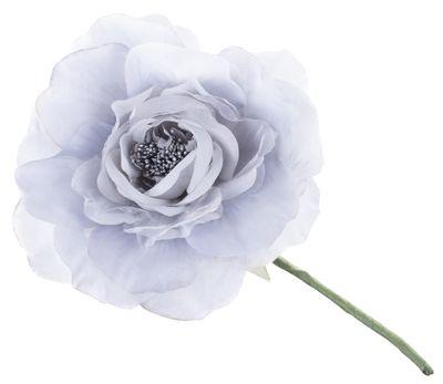 Kvet MagicHome, pivónia, modro-sivá, stonka, veľkosť kvetu: 16 cm, dĺžka kvetu: 24 cm, bal. 6 ks