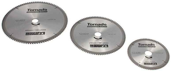 Pílový kotúč s SK plátkami 180 x 2,5 x 30, 80 zubov na rezanie hliníka, TORNADO 1