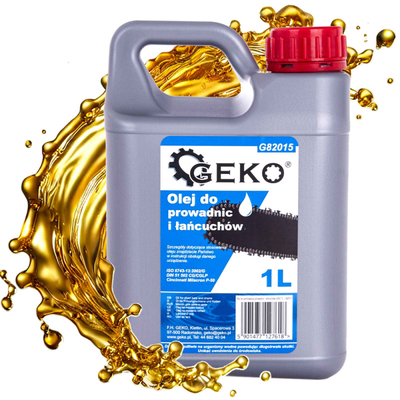 Olej na mazanie reťazí motorových píl 1 liter, GEKO 2
