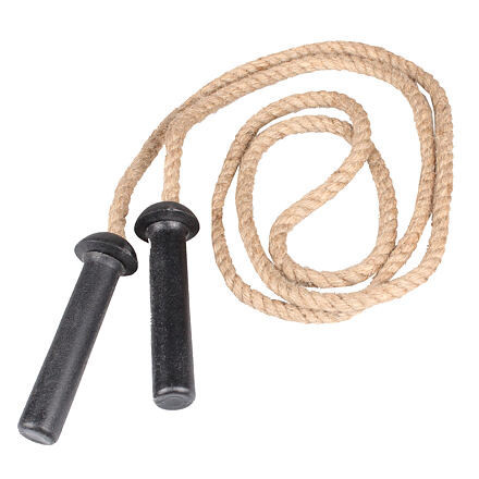 Merco švihadlo Jute rope jutové lano, plastové rúčky 250cm