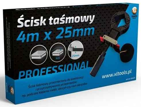 Univerzálna pásová zvierka 4m x 25mm, XL-TOOLS 4