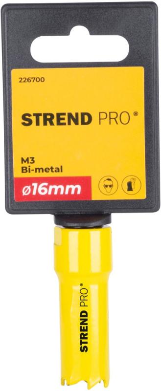 Vyrezávač Strend Pro BHS44, 16 mm, M3 Bi-metal, korunka do kovu, pílový 2