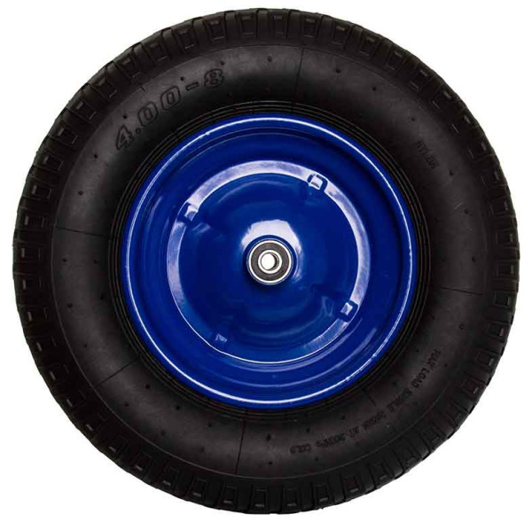 Nafukovacie koleso s ložiskami priemer 40 cm, otvor 10 mm, modré s oskou