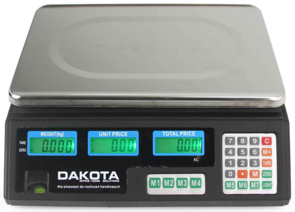 Digitálna stolná váha do 40 kg, plocha váženia 33 x 23 cm, DAKOTA 1