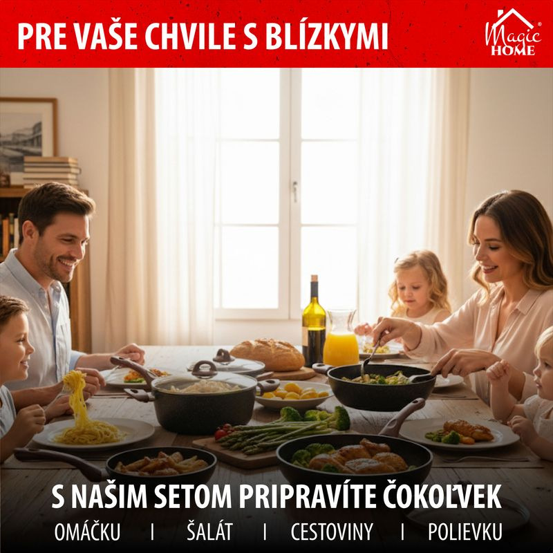 Sada riadu MagicHome Black Marble Line, 13 dielna 5