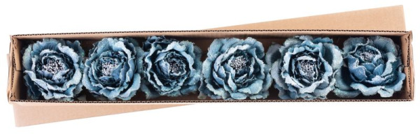 Kvet MagicHome, pivónia, modrá, stonka, veľkosť kvetu: 11 cm, dĺžka kvetu: 21 cm, bal. 6 ks 1
