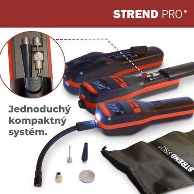 Kompresor Strend Pro K25, ručný, 150 psi, 10 bar, LED svetlo, akumulátorová pumpička 2