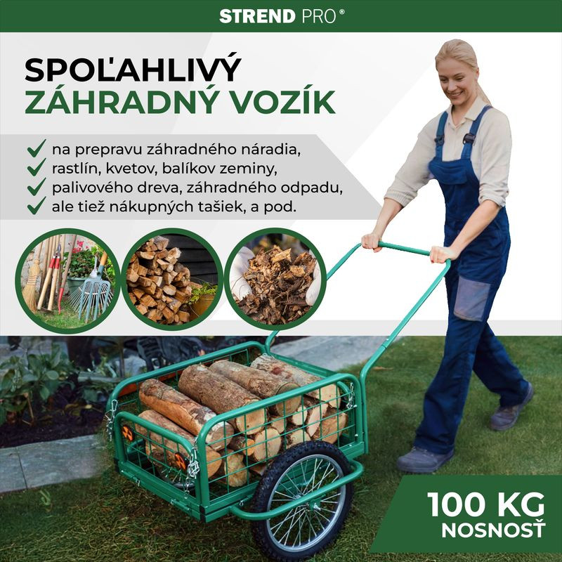 Vozík Victor, prepravný, koleso nafukovacie, max. 100 kg 1