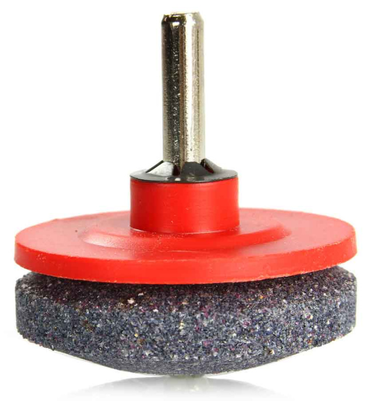 Dvojkotúčová ostrička nožov s uchytením do vŕtačky + plastový podstavec, MAR-POL 4