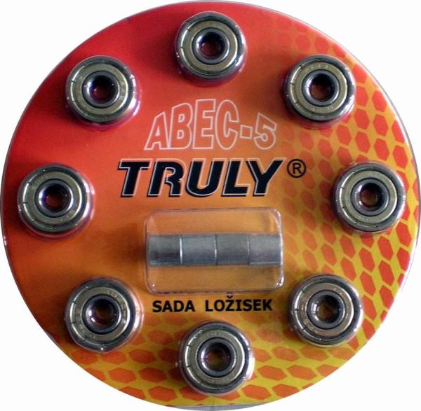 Sada ložísk TRULY ABEC 5 - Carbon / 8ks