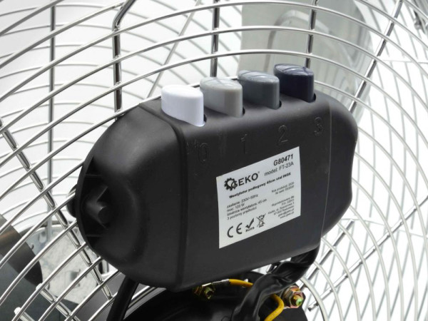 Nerezový podlahový ventilátor 45 cm, 120 W, GEKO 1