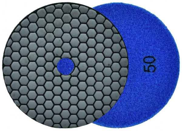 Brúsny diamantový kotúč 125 mm, zrno 50 suchý zips, brúsenie na sucho, GEKO